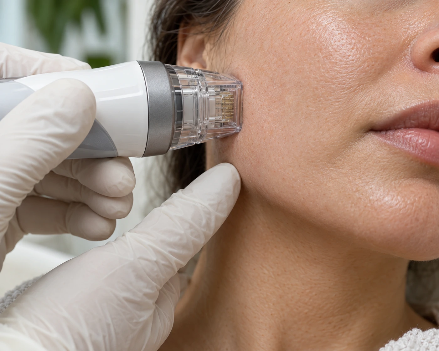 Microneedling Cartridge Skin Contact