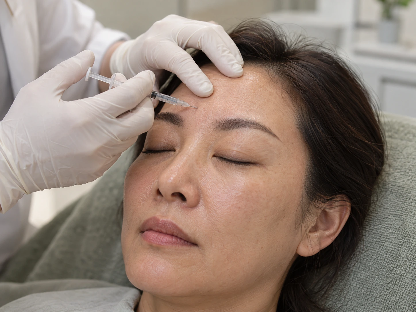 Facial-muscle injection context
