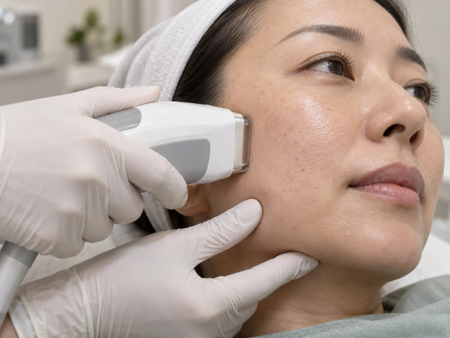 RF delivery through skin contact