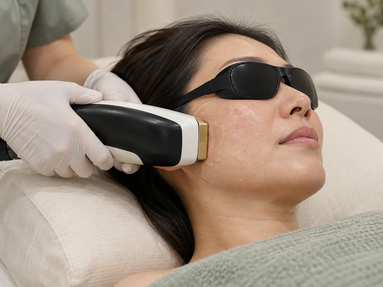 Protected laser contact demonstration
